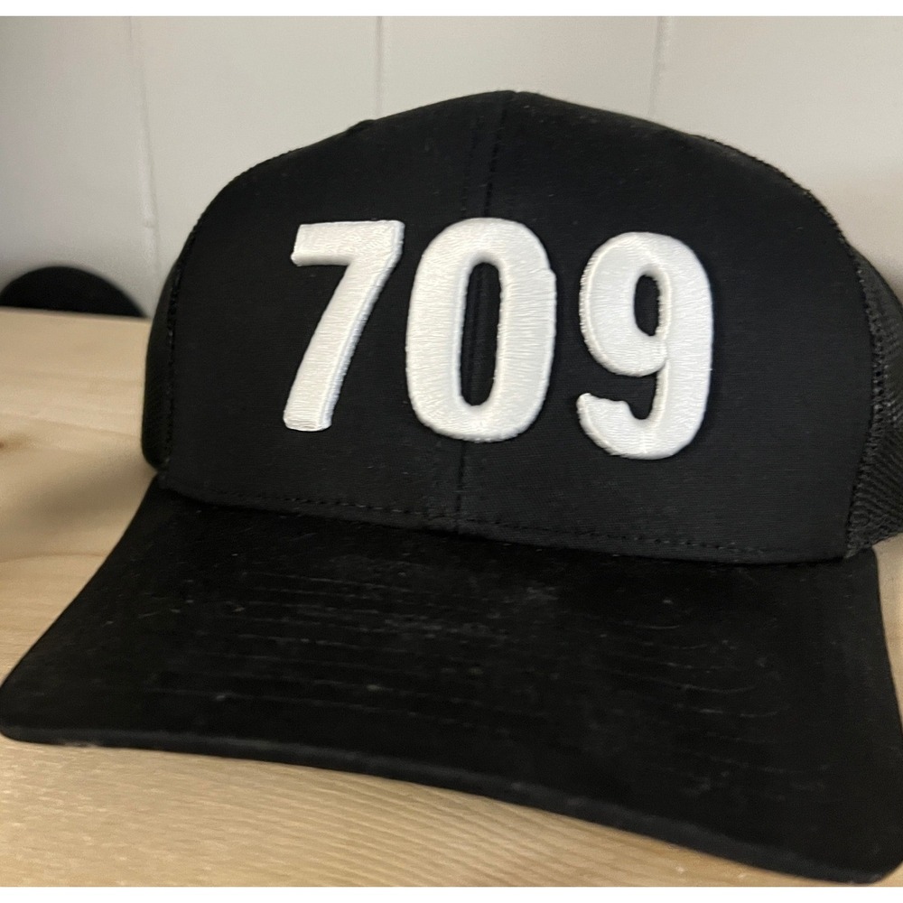 Richardson 112 Trucker Hat Black 709 Embroidered Snapback Mesh Cap